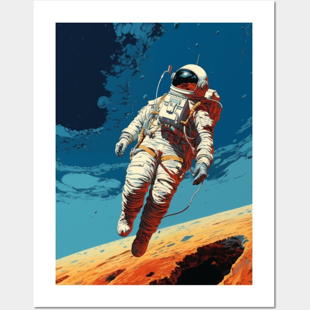 Spaceman Floating Wall Art by chlorophyl